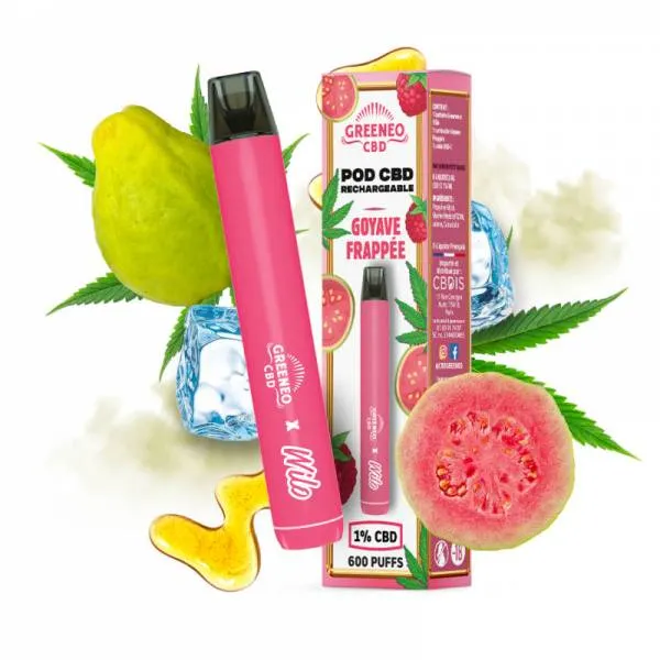 [2272-4892] Pod CBD Rechargeable Goyave - Greeneo