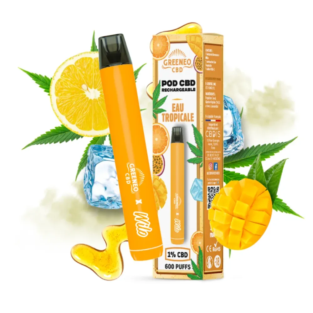 [2273-4893] Pod CBD Rechargeable Tropical - Greeneo