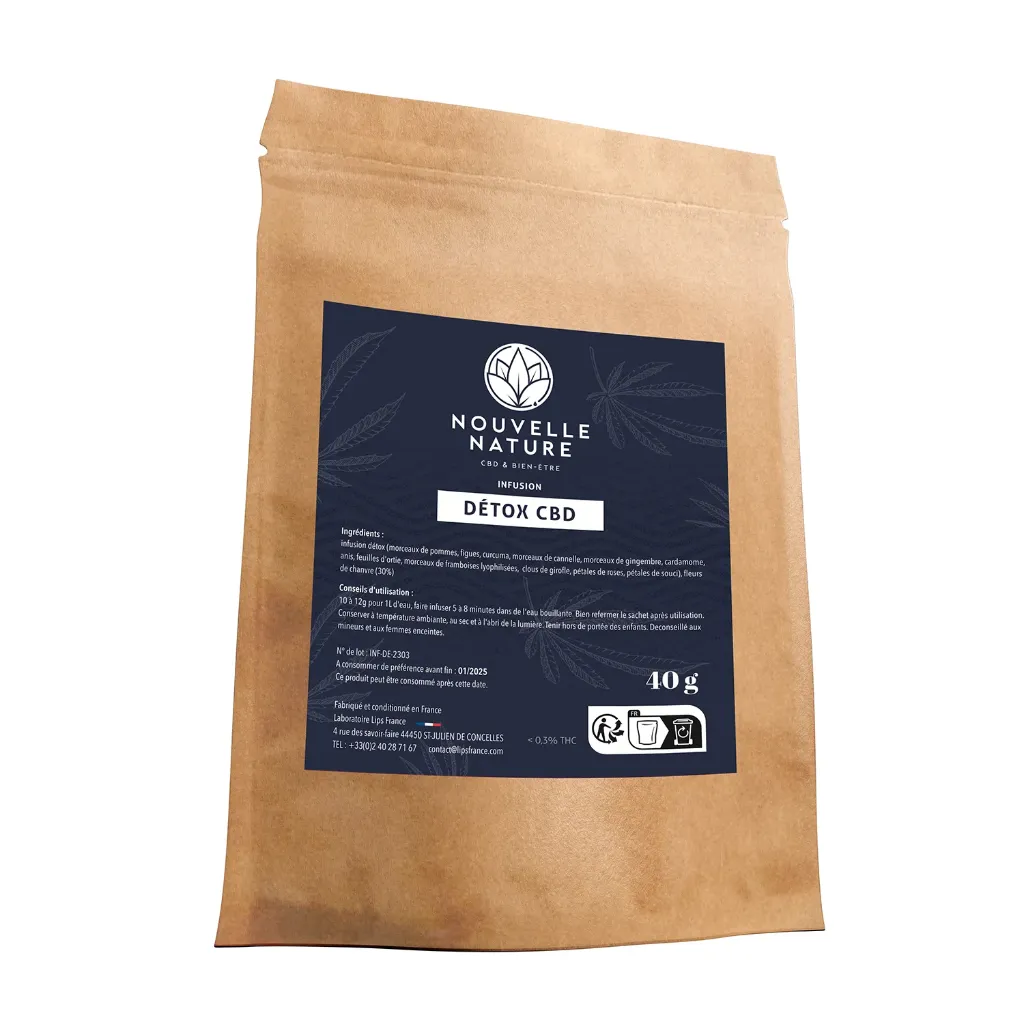 [2390-5292] Infusion CBD Detox 40g - Nouvelle Nature